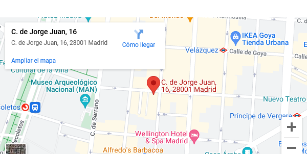 Mapa ubicación restaurante El Paraguas.